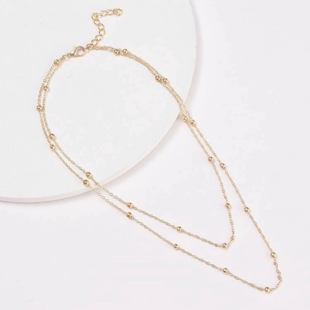 3/$30 💛 Layered Beaded Necklace - Picture 3 of 4